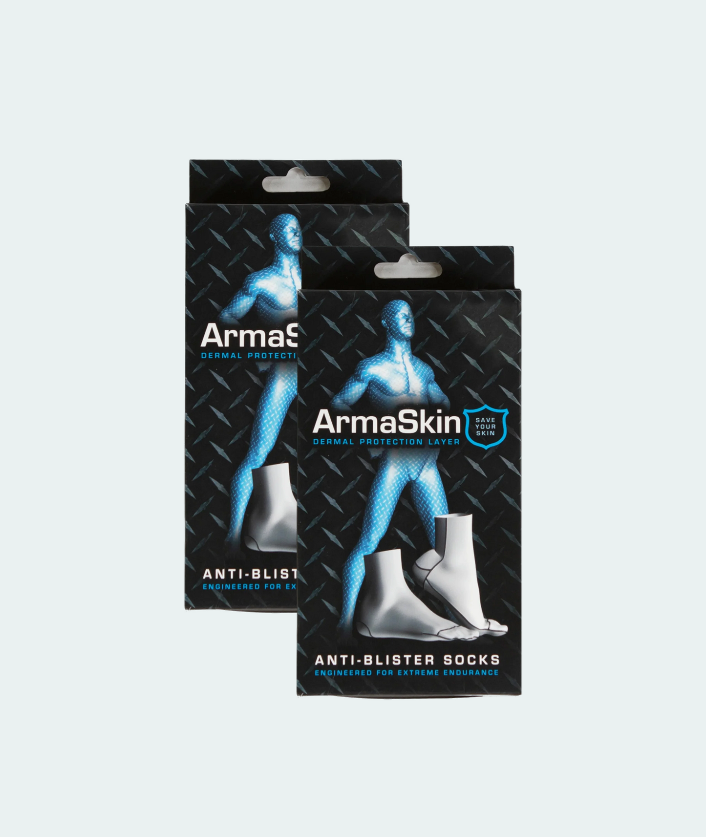 Polymer Anti-Blister Short & Long Liner 2-Pair Socks