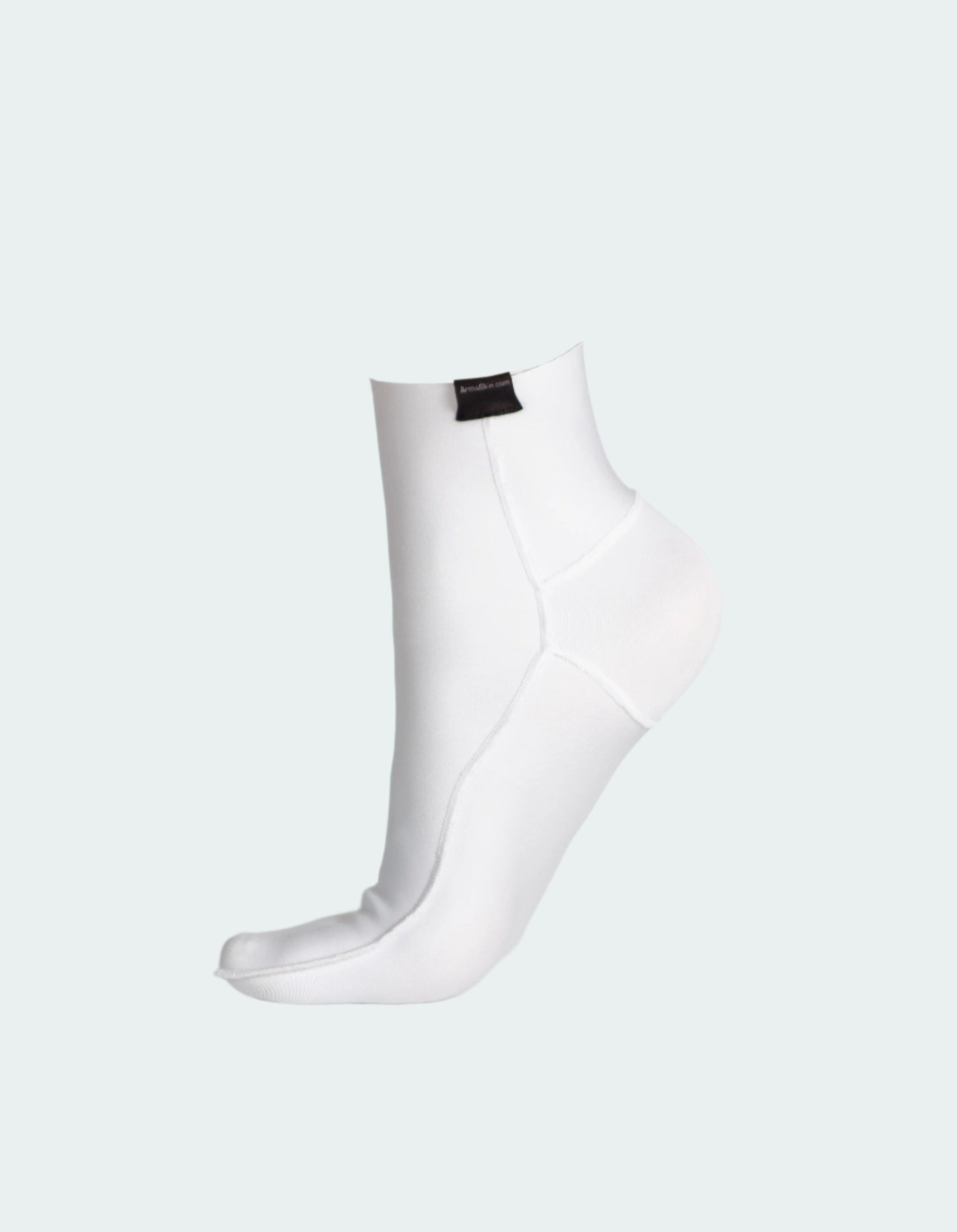 Polymer Anti Blister Long Liner Socks White Side
