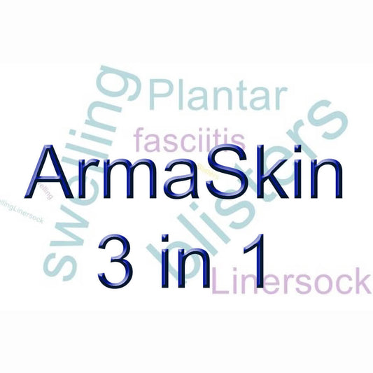 ArmaSkin liner socks:  a trifecta for happy feet.