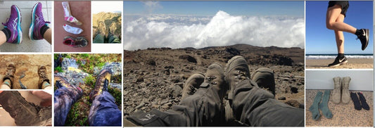 Hiking sock choices that work best with ArmaSkin blister prevention.