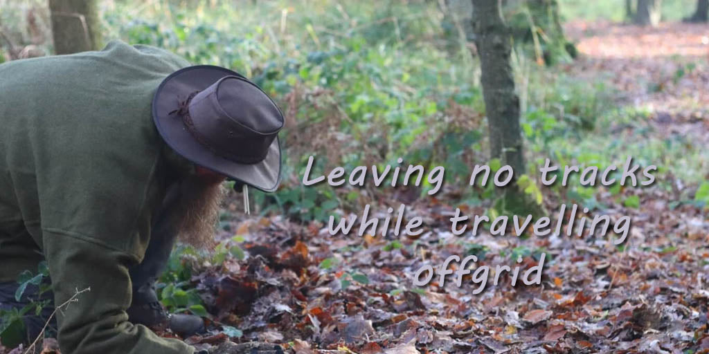 Leaving no tracks while travelling offgrid