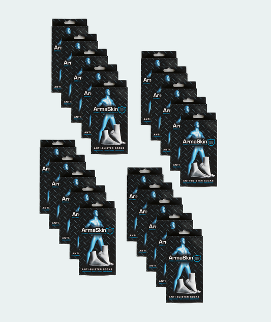 Polymer Anti-Blister Long Liner Socks – Value Pack (20 Pairs)