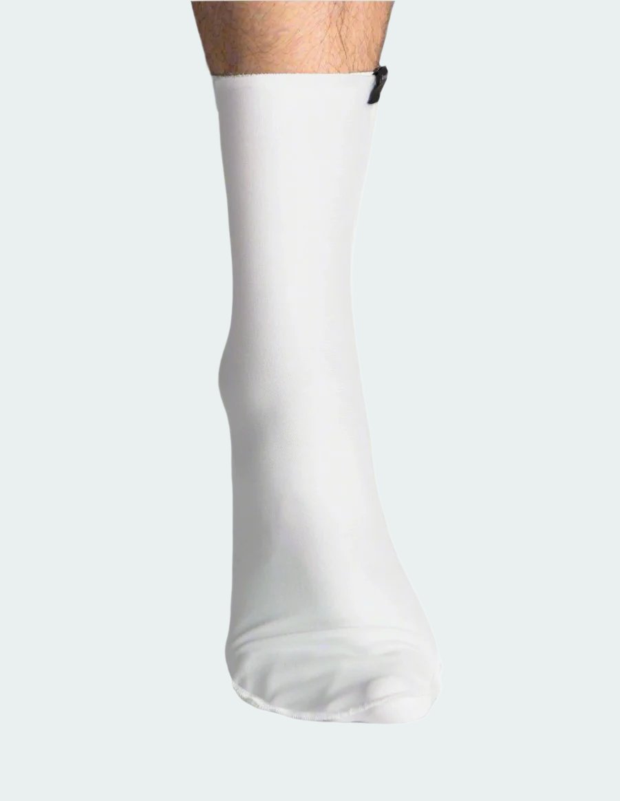 Polymer Anti Blister Long Liner Socks White Men 2