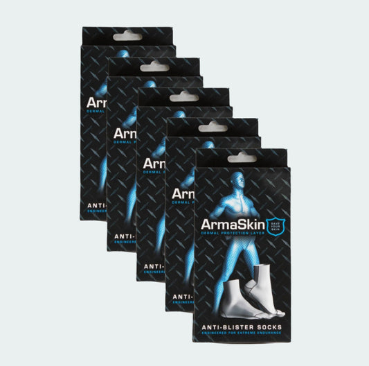 Polymer Anti Blister Long Liner Socks pack of 5